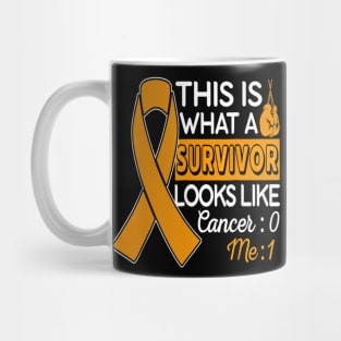 leukemia cancer survivor t shirt cancer 0 me 1 Mug